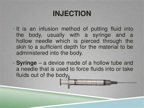 Injection Technique