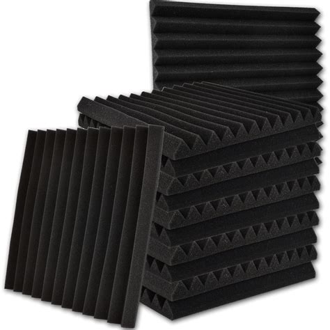 Buy Premium Sound Proof Foam Panels - 12 Pack (12x12x1") - Dense Sound Proofing Acoustic Panels ...