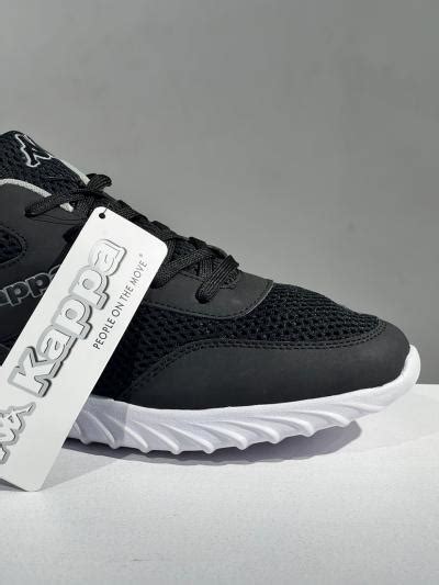 Kappa Unisex Sneakers In Black With White Sole - Fancy Soles