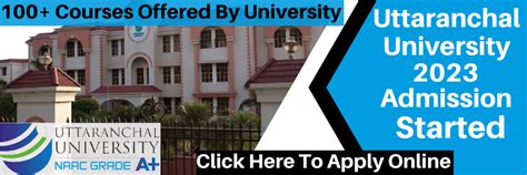 Uttaranchal University Admission 2023: Admit Card (Released), Dates ...