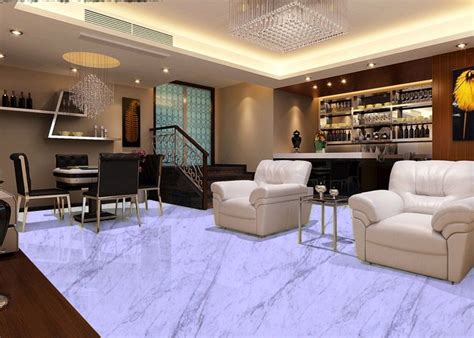 Elegant Purple White Marble Flooring