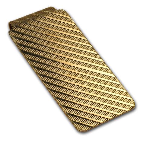 Buy 14K Gold Textured Money Clip | APMEX