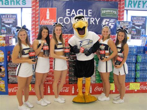 GSU Mascot GUS and GSU Cheerleaders - Coca-Cola UNITED