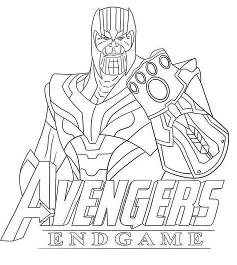 Avengers Endgame Printable Coloring Pages - Printable Word Searches