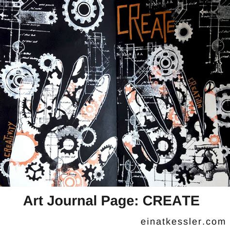 Art Journal Page: Create - Einat Kessler