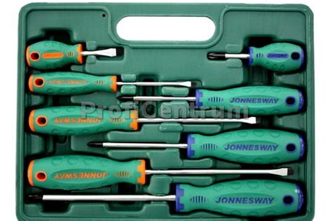 Flat-head & Phillips Screwdriver Set 8pc - JONNESWAY - SCREWDRIVERS & BITS SCREWDRIVERS SETS ...