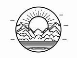 Sunrise Coloring Pages Designlooter Printable Edupics Sketch Page sketch template