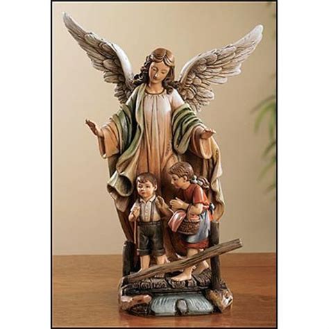 Guardian Angel Figurine - Catholic Statuary / Figurines