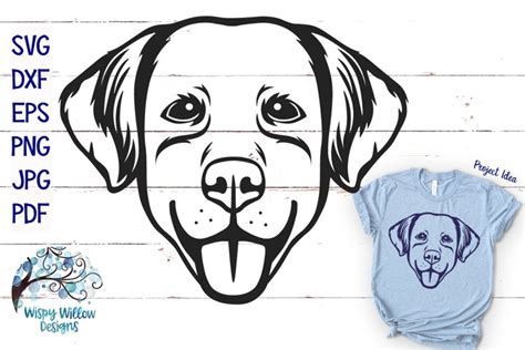 Dog Face Outline SVG | Pet Lover Cut File