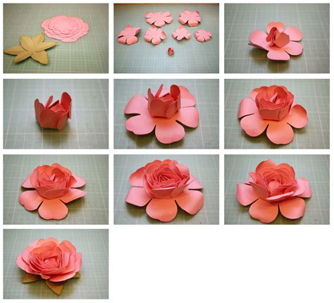 Bits of Paper: Rolled Rose and Easy To Assemble Rose 3D Paper Flowers!