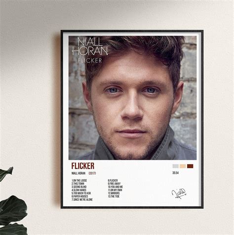 Niall Horan Flicker Album Cover With Tracklist / One Direction | Etsy