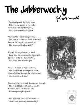 Jabberwocky Poem Printable