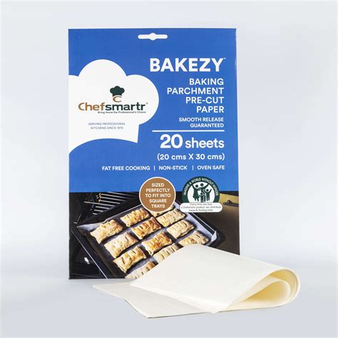 BAKEZY - Baking Parchment Sheets (20cms x 30 cms) - Chefsmartr