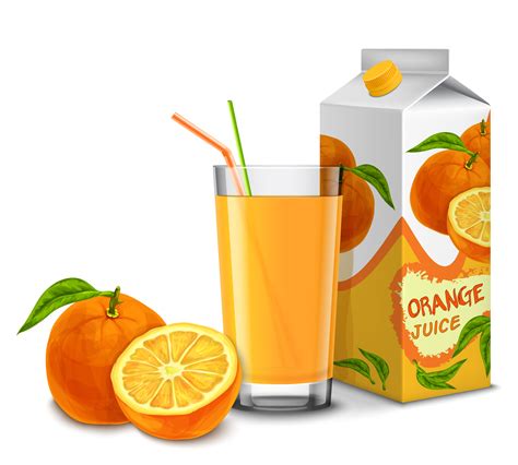 Orange juice set 453499 Vector Art at Vecteezy