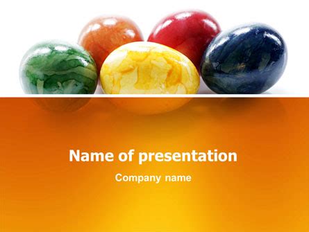 Colored Easter Eggs Presentation Template for PowerPoint and Keynote ...