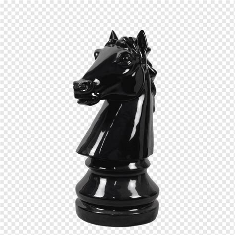 Peça de xadrez do cavalo preto, valor relativo da peça de xadrez Knight ...