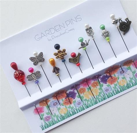 Cat Pins Embellishment Pins Decorative Sewing Pins Gift for Quilter Sewing Accessory Pincushion ...