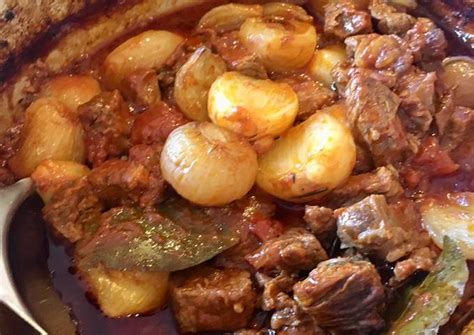 Greek Beef Stifado (Wine Free Version) 🇬🇷 Recipe – Dinner Side