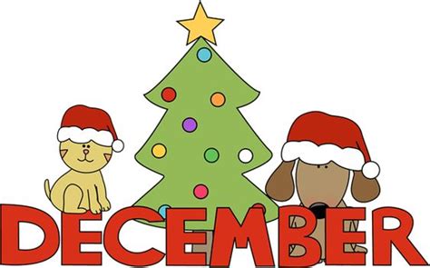 Month of December Christmas Pets | Month Clip Art | Pinterest | Pets, Clip art and Art