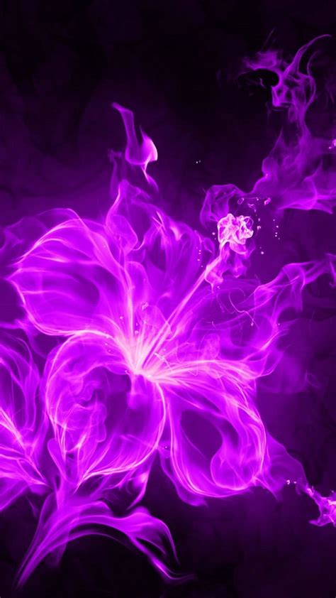 Purple Flower Art Wallpaper iPhone | 2021 Live Wallpaper HD | Flower iphone wallpaper, Purple ...