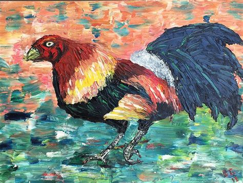 Game Cock Painting by Bobby Goldsboro - Fine Art America