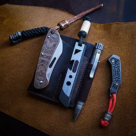 VIPERADE PJ12 Leather EDC Pocket Organizer for Belt, Multitool and ...