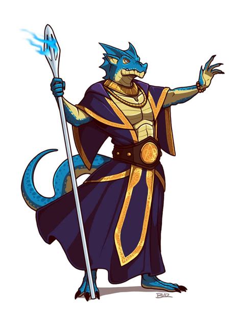 Blue Dragonborn Wizard by Blazbaros on DeviantArt | Dungeons and ...