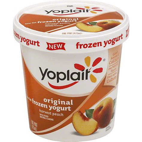 Yoplait Original Harvest Peach Low Fat Frozen Yogurt | Yogurt congelado ...