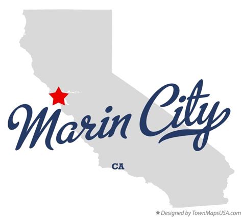 Map of Marin City, CA, California