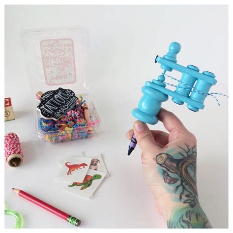 Mini Tattoo Machine: kids handmade tattoo machine toy