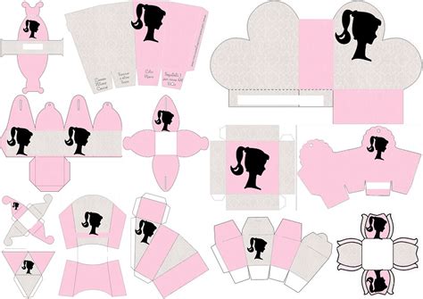 Barbie Silhouette: Free Printable Boxes. - Oh My Fiesta! in english