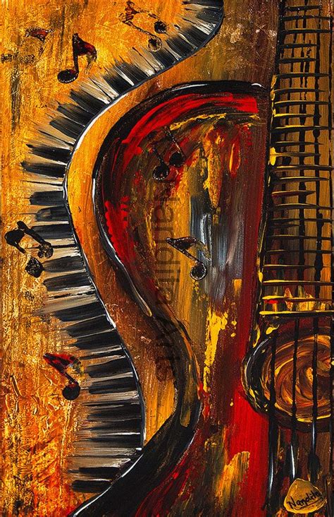 Guitar Art Prints for Sale Modern Art and Abstract Prints, MUSIC Gree…