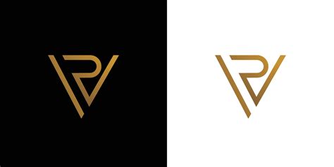 Modern and futuristic RV logo design 4697963 Vector Art at Vecteezy