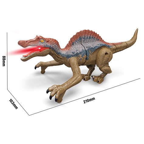 21cm small spray and sound Spinosaurus model toy dinosaur with light ...