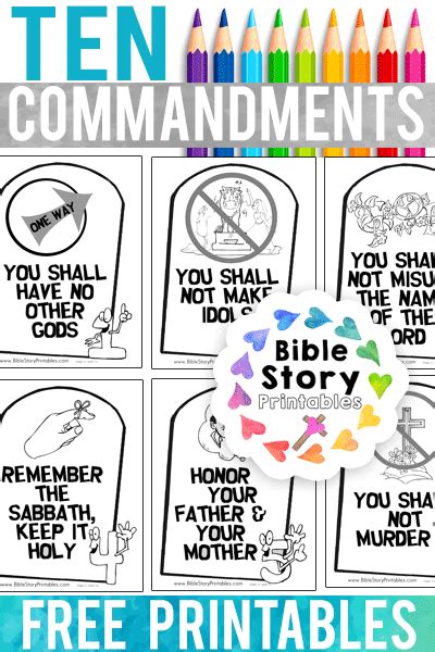 Moses And The Ten Commandments Coloring Pages