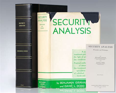 Security Analysis. - Raptis Rare Books | Fine Rare and Antiquarian ...