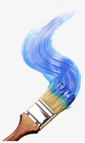 Paintbrush, Paint, Blue, Hand Painted PNG Transparent Clipart Image and PSD File for Free ...