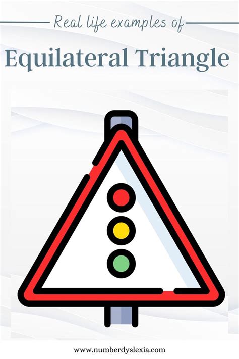 the real life examples of equilateral triangle are shown in red, white and green