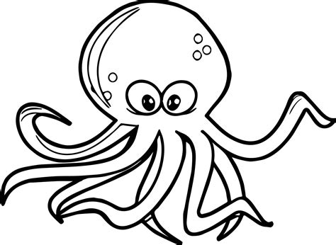 Octopus Coloring Page Printable