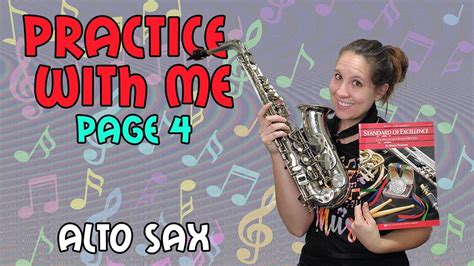 Sax Practice With Me | Standard Of Excellence | Book 1 | Page 4 - YouTube