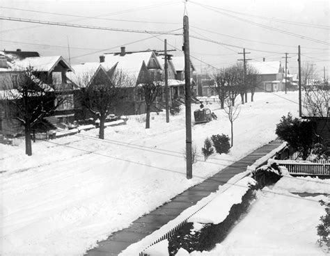 Old Photographs of Vancouver's Snowy History