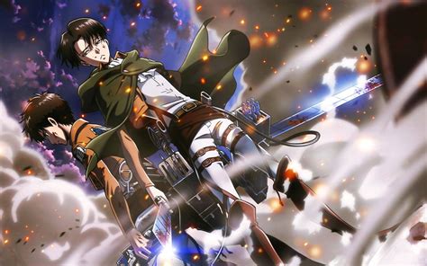 Attack on Titans Shingeki no Kyojin Eren Jeager Levi Ackerman #anime ...