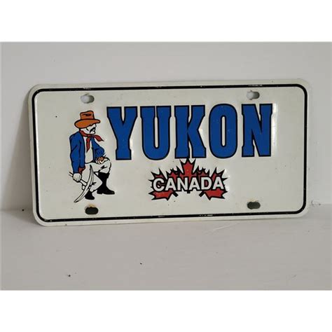 YUKON CANADA LICENSE PLATE