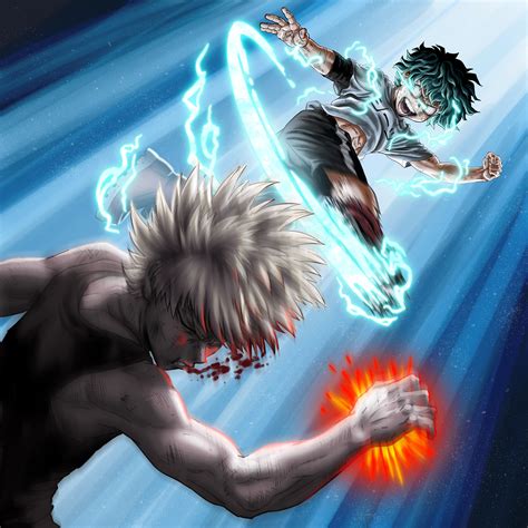 Denji and Agni (Chainsawman and Fire Punch) vs Deku and Bakugou (MHA ...