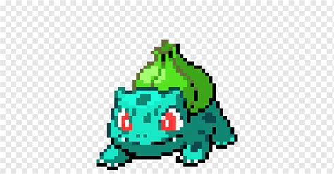 Bulbasaur Ash Ketchum Pixel art Pikachu, bulbasaur pixel, fictional Character, pokemon, ash ...