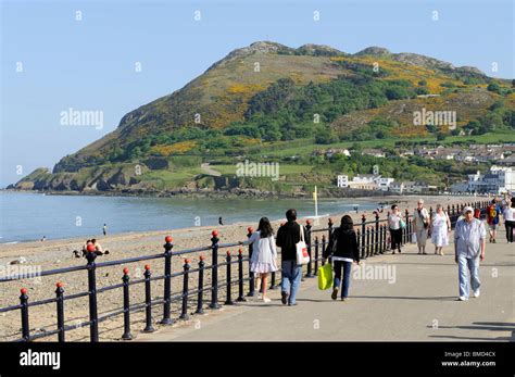 The seafront at Bray looking toward Bray Head Seaside town south of Dublin in County Wicklow ...