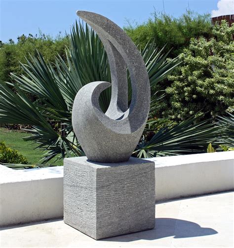 Large Garden Sculptures - Curvation Modern Art Stone Statue: Amazon.co.uk: Garden & Outdoors