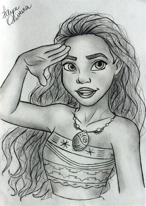 Easy Moana Sketch / Disney Drawings Easy | Free download on ClipArtMag / #moana #moana disney # ...