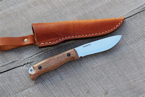 BPS Knives HK1S Camping Bushcraft Knife With Leather Sheath - Outdoor Carbon Steel Full Tang ...