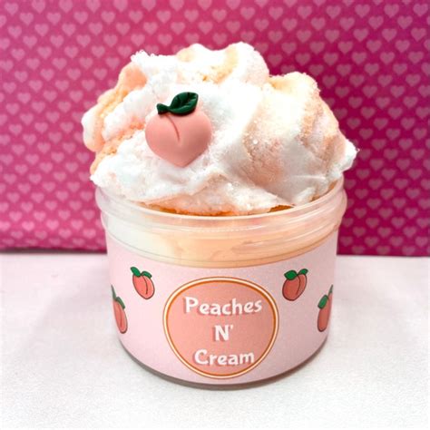 Peaches N Cream Cloud Cream Slime Slime Shop Scented - Etsy